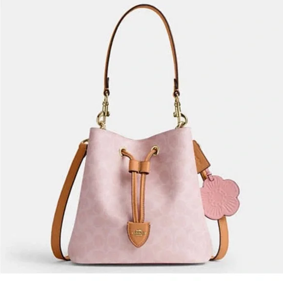Pink powder Rowan bucket bag - Picture 5 of 7